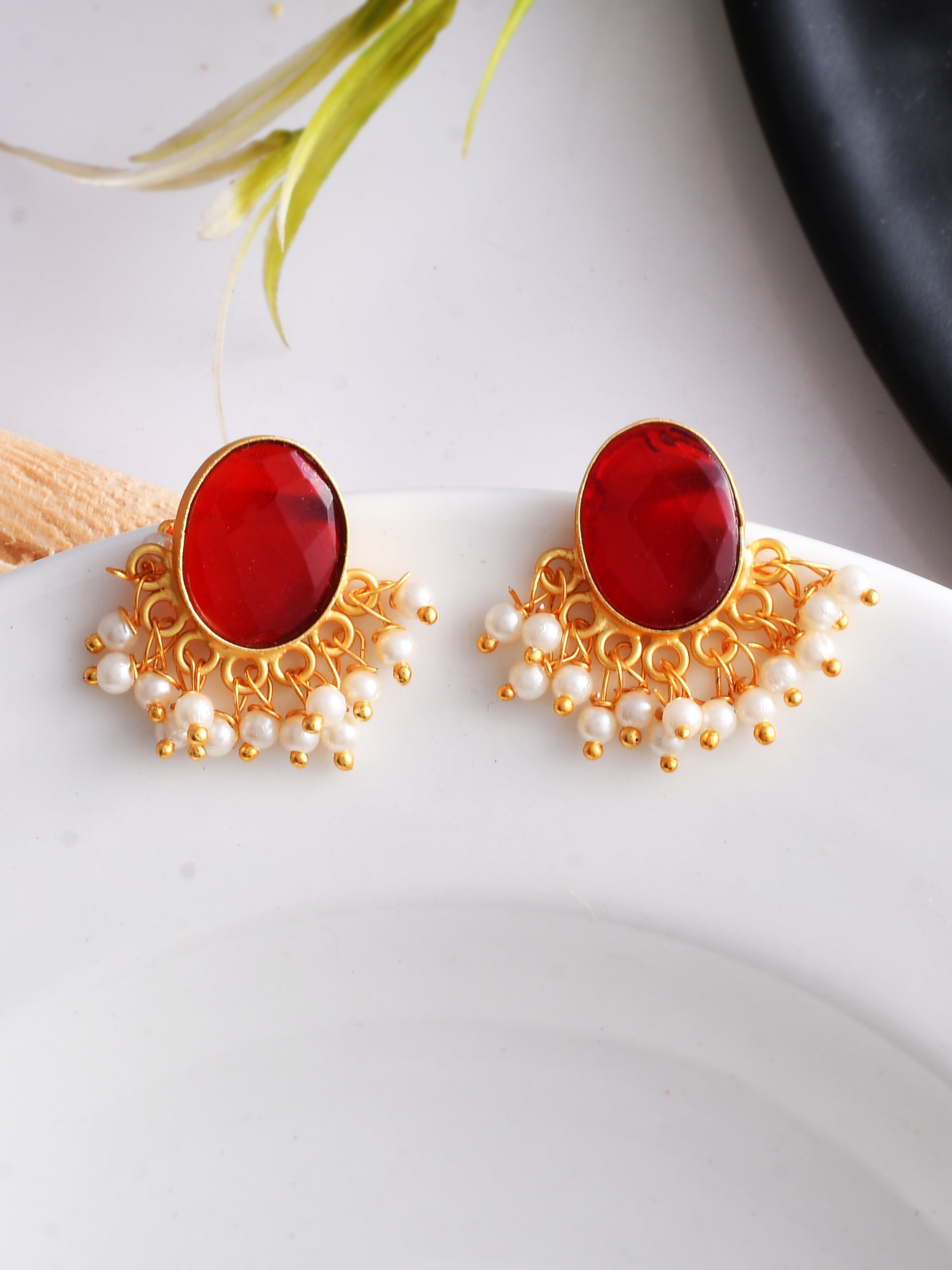 Kundan Pearl Long earrings For Women – Silvermerc Designs
